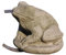Wasserspeier Frosch, Tierfigur aus Steinguss, Frostfest, Kröte