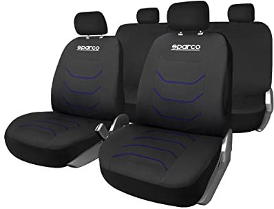 Sparco Sitzbezüge Corsa Schwarz/Blau Universal, SPCS441BL