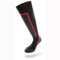 LENZ SKIING 1.0 UNISEX 2018/19 Skisocken Snowboardsocken Winter Socken warm 090(BLACK/GREY/RED,45-47)