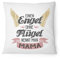 Fashionalarm Kissen Einen Engel ohne Flügel nennt man Mama - 40x40 cm mit Füllung | Geburtstag Geschenk Idee Spruch Mütter Muttertag Weihnachten, Farbe:weiß