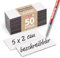 Magstick Magnetstreifen 50 Stück I 5 x 2 cm I beschreibbar zum beschriften wiederverwendbar zuschneidbar abwischbar I Magnet-etiketten Haftstreifen Magnetkarten für White-board Kanban Scrum I mag167