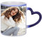 Tasse mit Wärmeeffekt Kaffeebecher Farbwechsel Becher Blau Kaffeetasse mit Thermoeffekt Teebecher Wärmeempfindliche Teetasse mit Löffel Benutzerdefinierte Farbwechseltasse für Geschenk Weihnachten