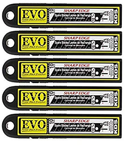 Japanklingen KDS 18mm extrem scharf 50 Stück Power Black