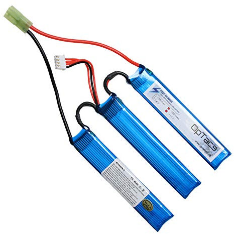 OpTacs LIPO 1000mAh 11.1V 25C 3 Ways Split Micro Tamiya