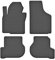 Gummimatten Fußmatten 1.5 cm Rand kompatibel mit VW Golf V VI Plus 2003-2013 ideal angepasst 4 -Teile EIN Set