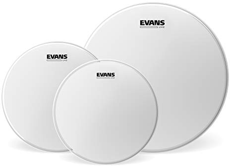 Evans Drum Heads - UV2 Coated Tom Pack - Standard (12, 13, 16 Inch) | Evans UV2 Coated heads deliver warm tone, two-ply durability, controlled response and UV-cured coating that lasts.