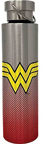 Spoontiques 18951 Wonder Woman - Bottiglia in acciaio INOX, 24 oz, colore: Rosso