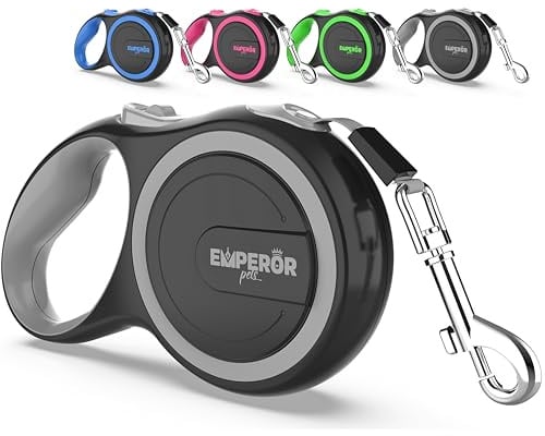 Emperor Pets GY26 einziehbare Hundeleine, für große Hunde, bis zu 50 kg, robuste Hundeleine, einziehbar, 7,9 m