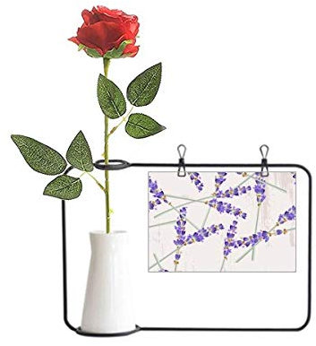 Beauty Gift Lavendel Blumen Pflanze Malerei Dekoration Künstliche Rose Blume Hängende Vasen Dekoration Flasche