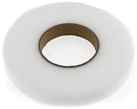 1 Rolle Saumband Aufbügeln doppelseitiges Textilklebeband Bügelband 1,5 cm Breite Weiß 64M