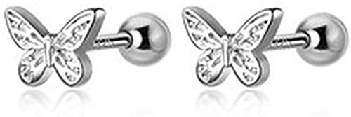 18G Kleine Schmetterling Ohrringe Sterling Silber 925 Ohrstecker Knorpel Ohrringe Piercing Tragus Ohrstecker Helix Ohrringe
