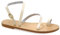 39 Weiß Emmanuela Antike griechische handgefertigte flache Ledersandalen, Sommerschuhe für Damen mit verstellbarem Schnallenriemen, Zehenring Riemchen Sandalen, Knöchelmanschetten Sandalen