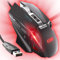 CYD Ratón para juegos C300 con cable USB 3.0 para laptop, mouse para juegos de diseño ergonómico, mouse programable, seguimiento de cambio rápido y carreras de juegos de PC, DPI 7200