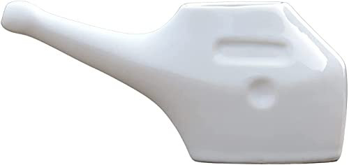 AncientImpex Traveller's Pot en céramique pour nettoyage nasal avec 10 sachets de sel Neti