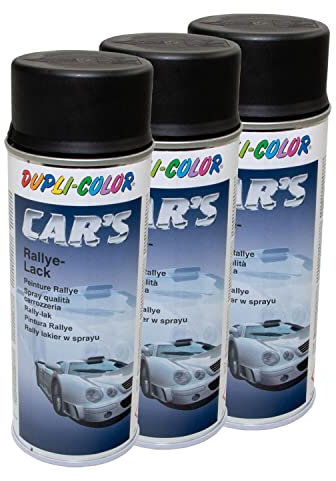 Lackspray Spraydose Sprühlack Cars Dupli Color 652240 schwarz seidenmatt 3 X 400 ml