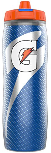 Gatorade Botella aislada para apretar, 30 onzas, azul real, sin BPA, aislamiento de doble pared