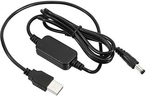 PATIKIL 9W 1A USB Step Up Voltage Converter, DC 5V to DC 9V Power Supply Adapter Jack 5.5x2.5mm Cable for Router LED Lamp Speakers