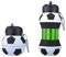 RoadLoo Botella para niños, Botella de Agua Plegable para niños Botella de Agua de Silicona para colegialas Botella de Agua Reutilizable para Deportes de fútbol para Estudiantes niños pequeños