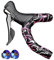 GORIX Bar Tape Handlebar Grip Wrap+2 Bar Oil Slick Plug Silicon Road Mountain Bicycle Cycling (GX-Marble) (Pink)
