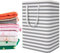 DONGDA Cesto para Ropa Sucia, 75L Bolsas Cestos para la Colada Plegable Bolsas de Lavandería Grande Cesto Ropa Sucia, Impermeable Canasta de Lavandería para Cuarto de Lavado Baño, Gris (A)