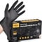 TITANflex Heavy-Duty 6 Mil Black Nitrile Gloves, Large, Pack of 100 Disposable Gloves, Fully Textured, Powder-Free, Latex-Free