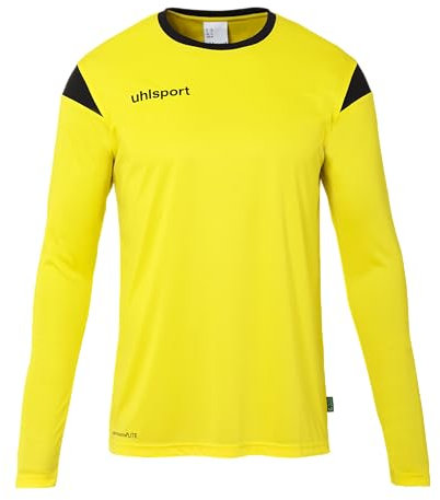 uhlsport Unisex Squad 27 Langarm Trikot, Limonengelb/Schwarz, M EU