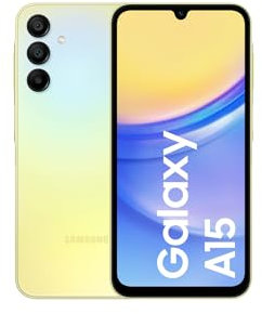 Samsung Galaxy A15 Yellow 6.5 128GB 4G Unlocked & SIM Free Smartphone (Renewed)