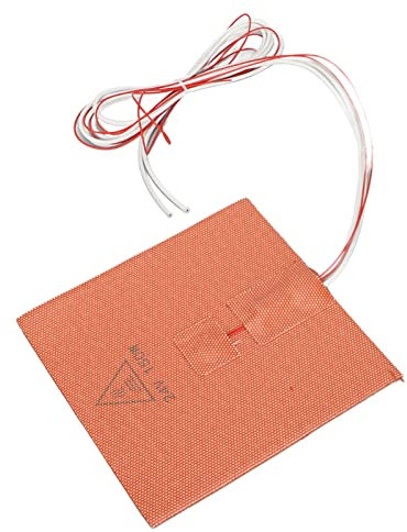 3D Printer Heat Bed, High Temperature Resistant Even Heating Rubber Hot Bed Silicone Heating Pad for 3D Printer (24V 150W)
