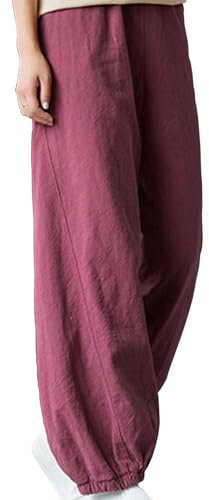 Générique Pantalon Tai Chi Confortable Martiaux Traditionnels Chinois Qi Gong Pantalon Pantalon Kung Fu Style Tai Chi et Wing Chun Pantalon Convient pour Hommes et Femmes,G,XL