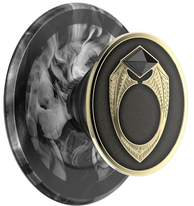 PopSockets Phone Grip for MagSafe with Kickstand, Magnetic Stand, Swappable Top, Secure Hold for iPhone MagSafe Cases, Phone & Tablet Grip, Harry Potter - Enamel Marvolos Ring