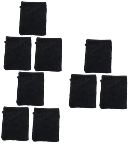 Baluue 3 Sätze Fiber Make-up-entferner-handschuhe Gesicht Tasche Für Nagelhautschere Mit Eye Makeup Remover Eye Make up Remover Schönheitszubehör Lazy Remover-handschuhe Black 3 Stück * 3