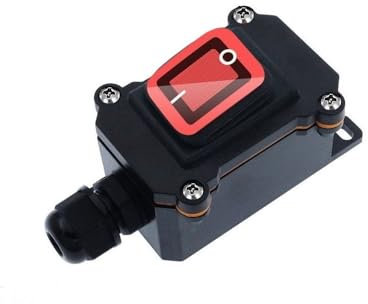 Switian 1 Pièce Interrupteur Étanche IP65 Inline Switch à 4 Broches 2 Positions, 16A 250V/20A 125V, Haute Puissance pour Extérieur/Industriel