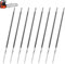 Limes de Scie à Chaîne, 8 Pièces Set de Limes de Scie, 4,8 mm Limes Rondes pour Tronçonneuse, Outil D'affûtage de Chaîne pour Tondeuses à Gazon, pour L'affûtage Manuel