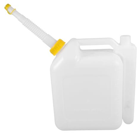 CAXUSD Oil Mixing Bottle with Dispenser Tube for 2-Stroke Engines, 4l Thickened Bottle for Chainsaw, Brushcutter, and Drill, Graduated Oil Mixing Container for Outdoor Power Tools