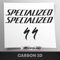 Aufkleber-Set aus 3D-Carbon, kompatibel mit Rahmen MTB Mountainbike und Holographie-Helm, Airfree Decals Aufkleber, Aufkleber, Fahrrad-Logos, Stickersland® – Specializ