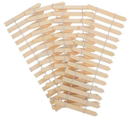 PAMINGONO 4stücke Miniatur Gartenzaun Natürlichem Unbearbeitete Holzlatten Für -bastelprojekte Und Outdoor-dekoration Miniaturlandschaften