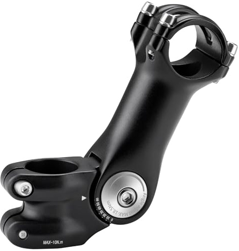 Zeekpowa Fahrradlenker Vorbau, Lenkererhöhung Fahrrad 31.8mm*75mm/105mm/125mm, Fahrradlenker erhöhung Aluminium ± 60°Einstellbar,Fahrrad Lenker erhöhen für Mountainbike