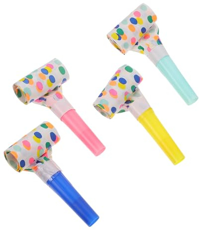 VANZACK 16 Stück Teiliges Buntes Party Tröten Set Sichere Cheerleading Pfeifen für Kindergeburtstag Party Gadgets und Feierlichkeiten Lustige Mitgebsel für Unvergessliche Events
