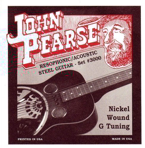 John Pearse Strings Saitensatz für Dobrogitarren Nickel, P3000