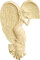 '20,3 cm und 2,5 cm eck Links Angel, Engel schauend