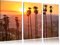 Pixxprint Hollywood, Leinwandbild 3 Teilig, Gesamtmaß: 120x80cm, Wandbild, Dekoration, fertig gespannt, Kein Poster