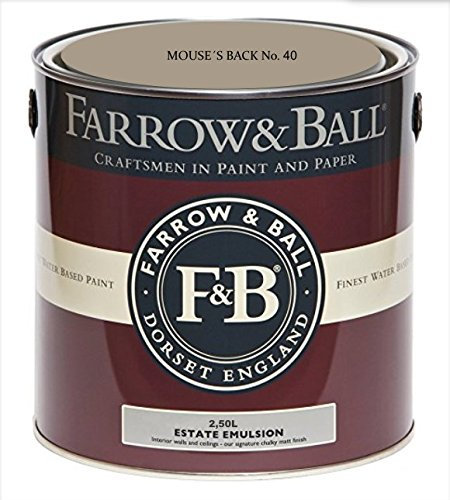 Farrow & Ball Estate Emulsion Farbe 2.5 Liter Mouses Back 40 Matt
