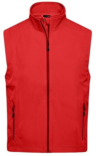 James & Nicholson Herren Softshell Weste - Praktische Weste aus elastischem Softshell