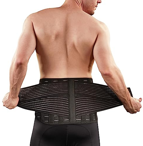Vital Salveo-Adjustable Germanium and Bamboo Charcoal Lower Back Support Relieve Back Pain, Sciatica C-Fit (X-Large)
