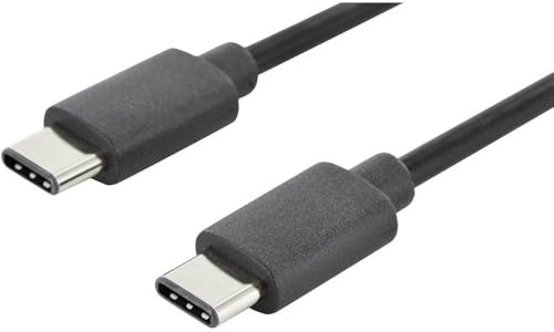 DIGITUS USB 2.0 Kabel – 1,8 m – USB-C zu Typ-C – 480 Mbit/s | 15W Power Delivery – für Computer, Notebooks, Hubs, Smartphones, Tablets – Schwarz