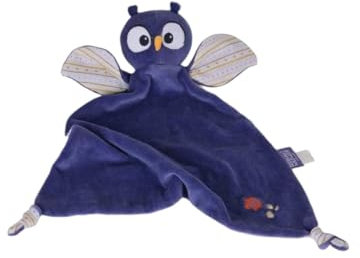 trullala Tikiri Schmusetuch Eule – Weiches Tikiri Kuscheltuch für Babys | Ideal zum Kuscheln, Spielen und Beruhigen
