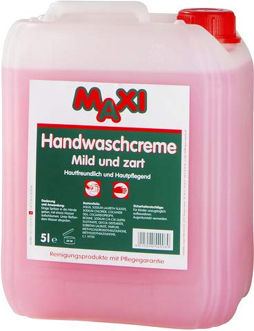 MAXI Handwaschcreme, Mild und zart, parfümiert, rosé (5 l)