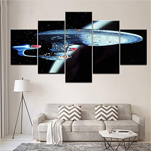 Meaosy Wandkunst Hd Druckt Bild Home Decoration Star Trek 5 Stücke Film Leinwand Malerei Für Wohnzimmer Modularen Bilder Kunstwerk Poster-40X60/80/100Cm