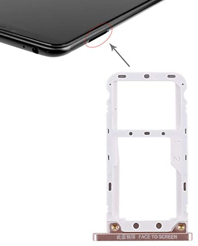 Wigento Für Xiaomi Mi Max 3 Karten Halter SIM Tray Schlitten Ersatzteil Gold Neu Top