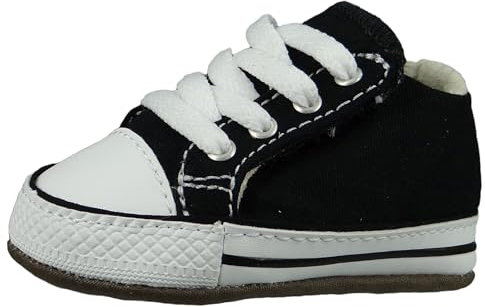 Converse Sneaker Unisex Bebé Chuck Taylor All Star Cribster Canvas Color, Black/Natural Ivory/White, 18 EU